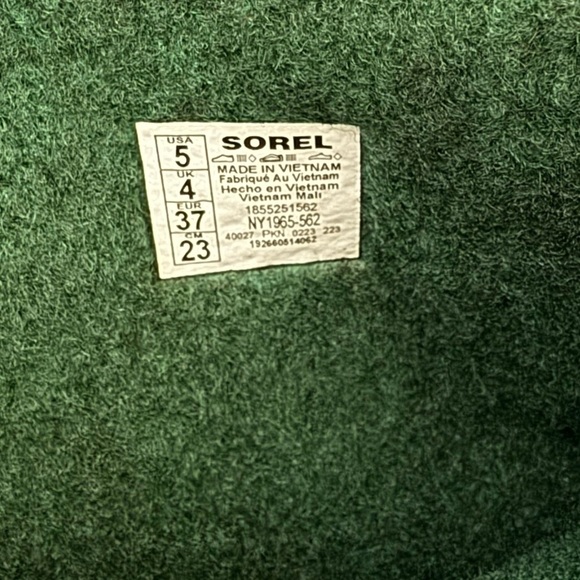 SOREL YOUTH FLURRY GIRLS’ SNOW BOOT size 5 - Picture 11 of 11